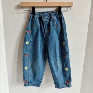 Embroidered Jeans for Girls 3-4Y